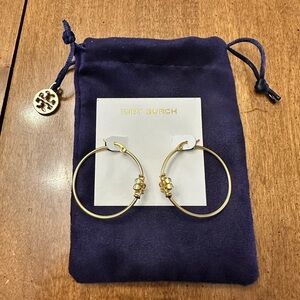 Tory Burch Gold Hoop Earrings